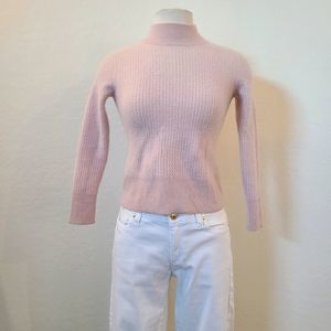 Investments 100% Fine Cashmere Turtle Neck Sweater Pink Adult Womens Small